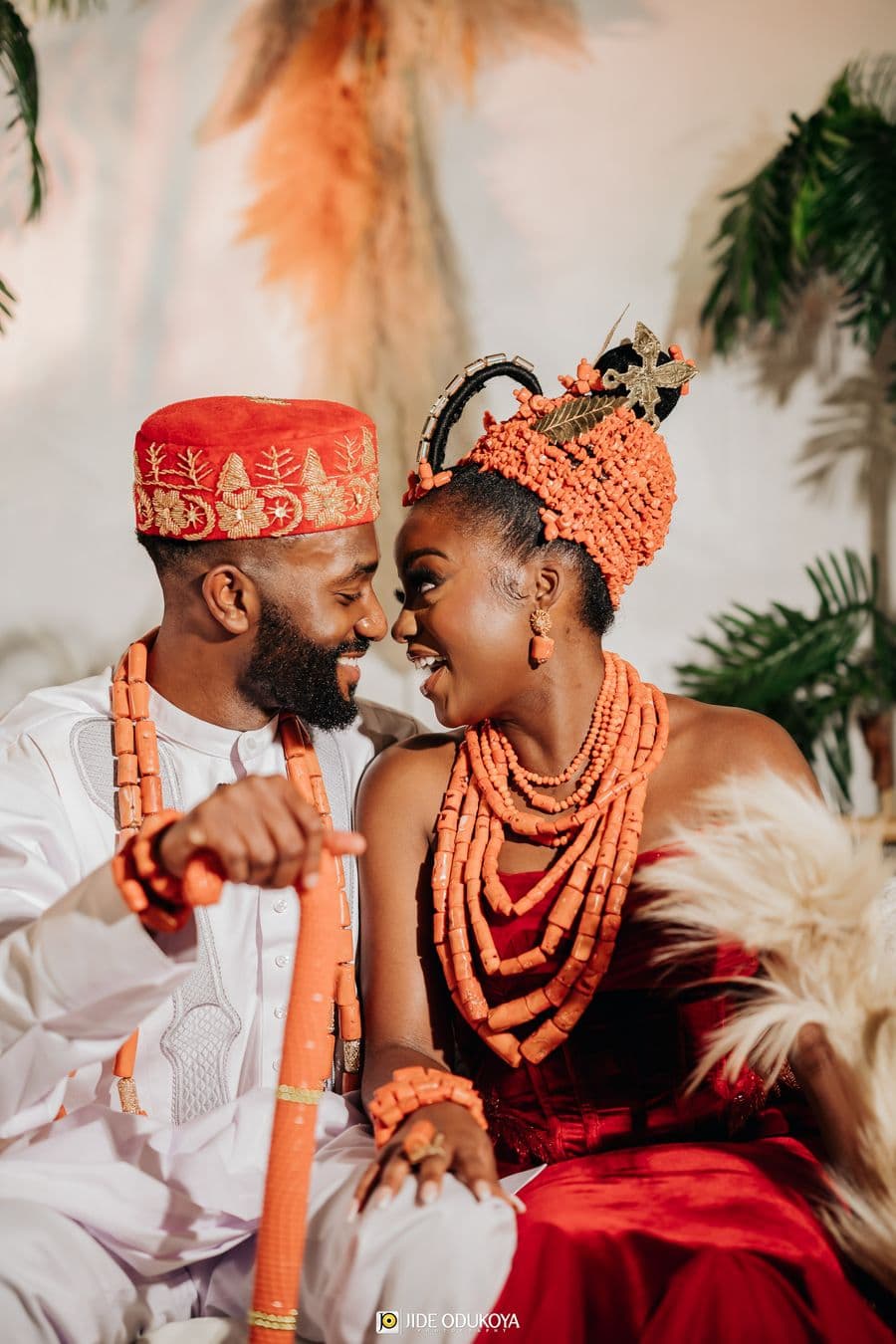 Zainab & Odaro on their wedding day
