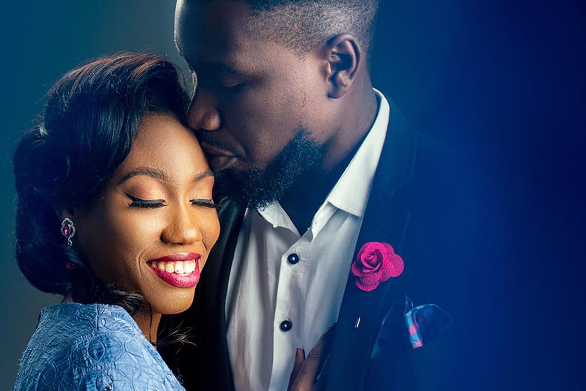 Funmi & Tunde on their wedding day